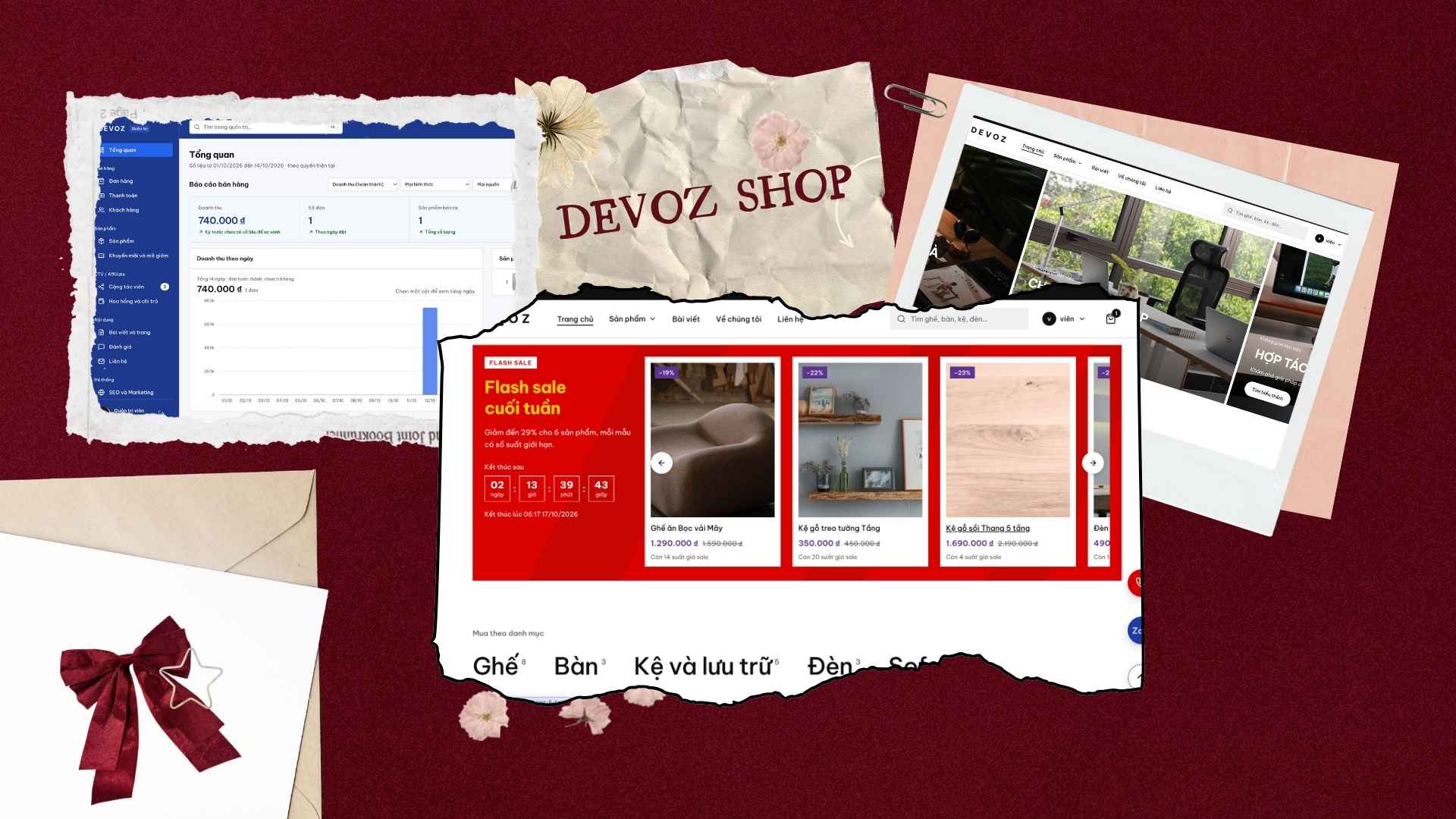 Devoz Commerce: Website bán hàng tích hợp cộng tác viên